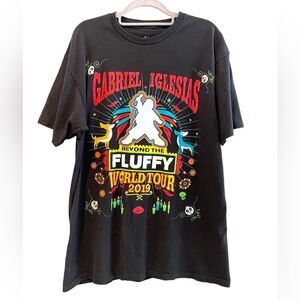 Gabriel Iglesias‎ 2019 World Tour Beyond The Fluffy T-Shirt Black Size Large